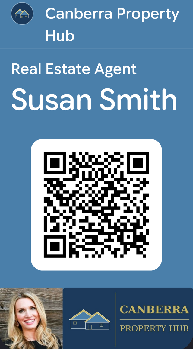 Agents Wallet Google Wallet pass — Susan Smith, Real Estate Agent, Canberra Property Hub